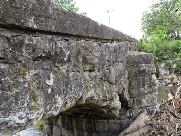 Damage to Pudden Bridge