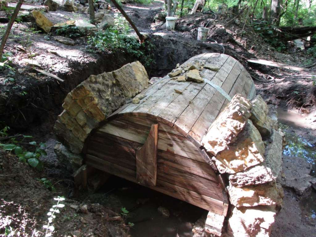 The start of the arch of the SAB at CQH