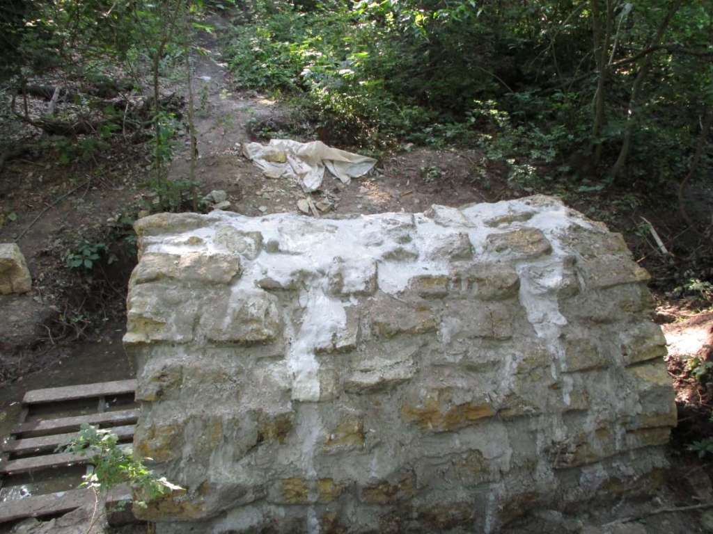 The CQH SAB arch after grouting.